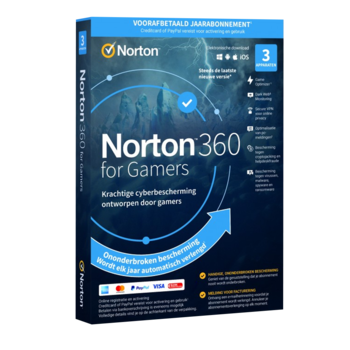 NortonLifeLock 360 for Gamers (1 jaar/3 apparaten)